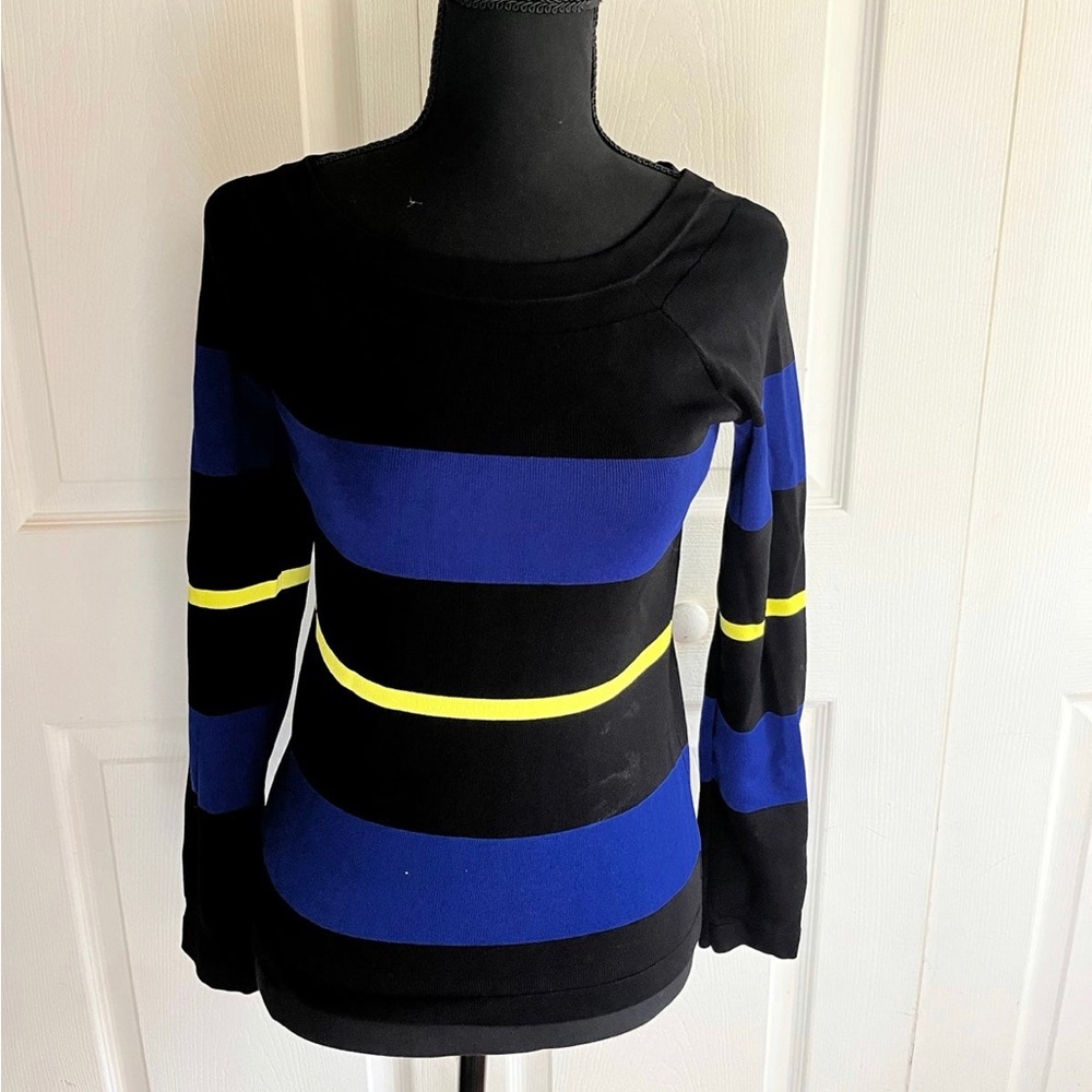 INC striped sweater small